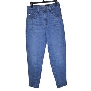 Levis SilverTab Mom Jeans Womens 29x27 Blue Y2K High Rise Relaxed Stretch Denim